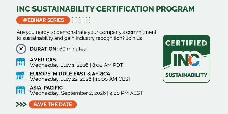 INC Sustainability Certification Program - Webinar Series